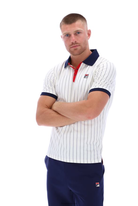 FILA bb1 fila klasické vintage pruhované polo 68Z203313