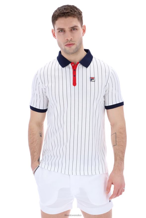 FILA bb1 klasické vintage módne fila pruhované polo 68Z203338