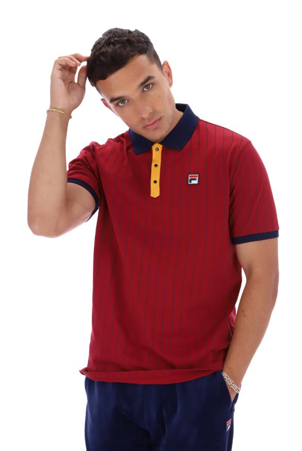 FILA bb1 klasické vintage pruhované fila polo 68Z203216