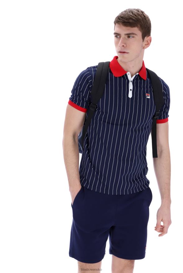 FILA fila fashion bb1 klasické vintage pruhované polo 68Z203339