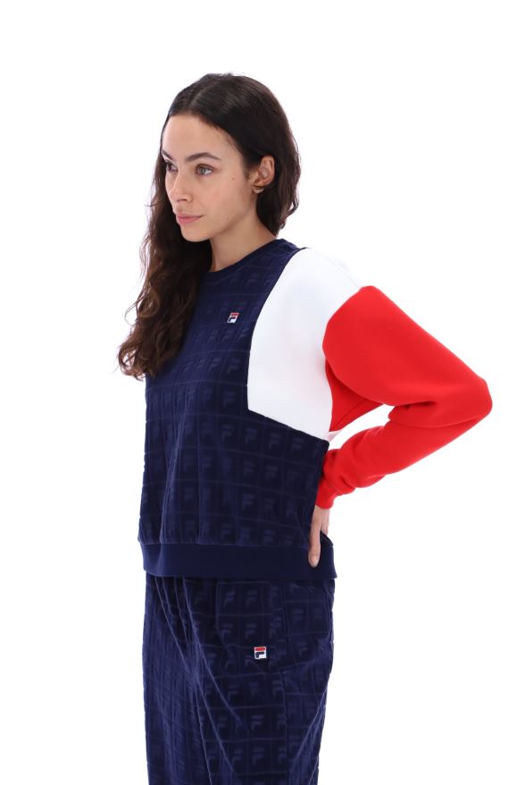 FILA lucy velur crew mikina fila 68Z203428