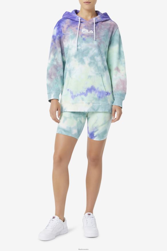 arubská modrá farba na kravaty FILA aruba blue tie dye fila aerolynn tie dye mikina 68Z201527