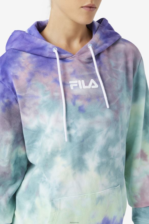 arubská modrá farba na kravaty FILA aruba blue tie dye fila aerolynn tie dye mikina 68Z201527