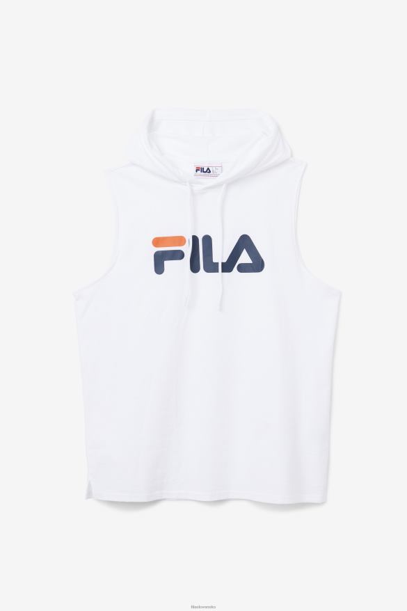 biela/námornícka/čerešňová paradajka FILA mikina s kapucňou fila white/navy/cherry tomato zany 68Z20256