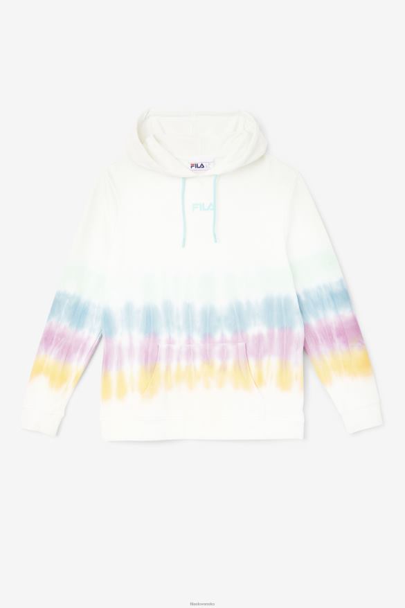 biele kravatové farbivo FILA aerolynn tie dye mikina white tie dye fila 68Z201529