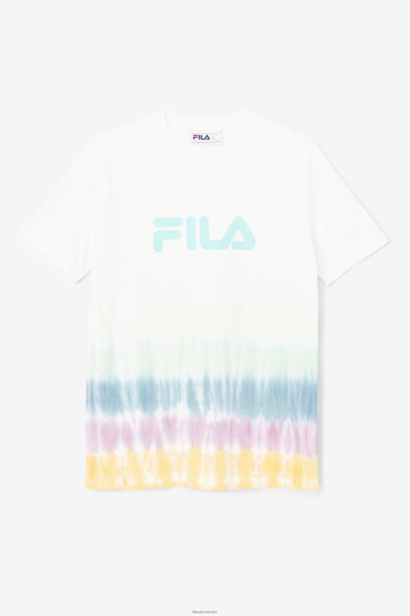 biele kravatové farbivo FILA fila white tie dye alivia tie dye tee 68Z201402