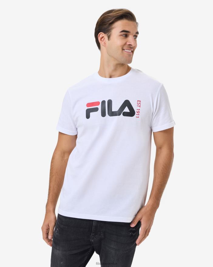 biely FILA Fila biele unisex tričko z Londýna 68Z202584