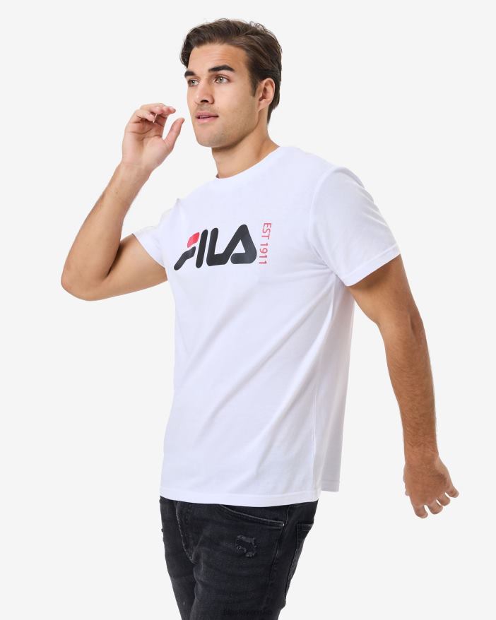 biely FILA Fila biele unisex tričko z Londýna 68Z202584