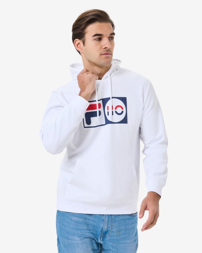 biely FILA biela fila unisex jubilejná kapucňa 68Z202619