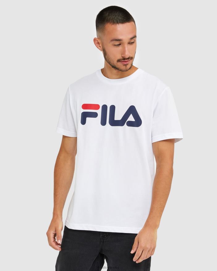 biely FILA biele klasické unisex tričko fila 68Z202436