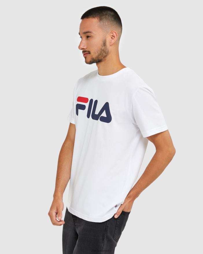 biely FILA biele klasické unisex tričko fila 68Z202436