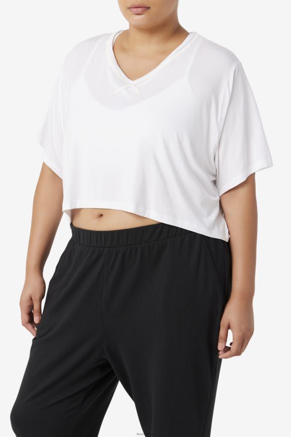 biely FILA fila biely fi-lux hi-low crop top 68Z201918