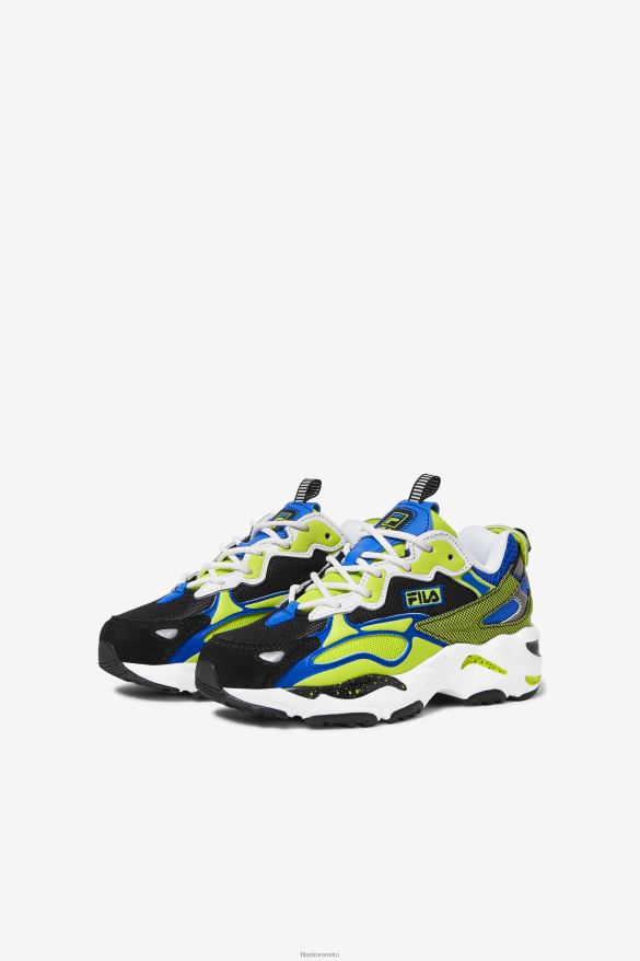 biely/čierny/limetkový punč FILA fila veľký detský ray tracer apex white/black/lime punch 68Z202161