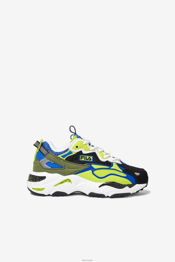 biely/čierny/limetkový punč FILA white/black/lime punch fila little children ray tracer apex 68Z202277