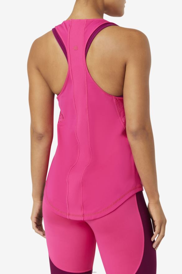 brtpink FILA fila brtpink uplift textúrované racerback tielko 68Z201882