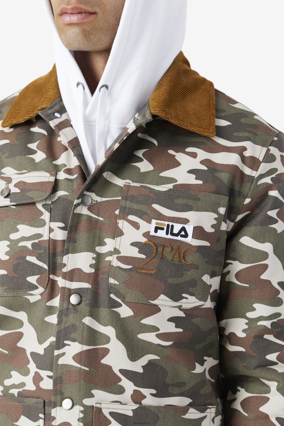 camo potlač/bronzovo hnedá FILA 2pac bunda fila camo print/bronzová hnedá 68Z20776