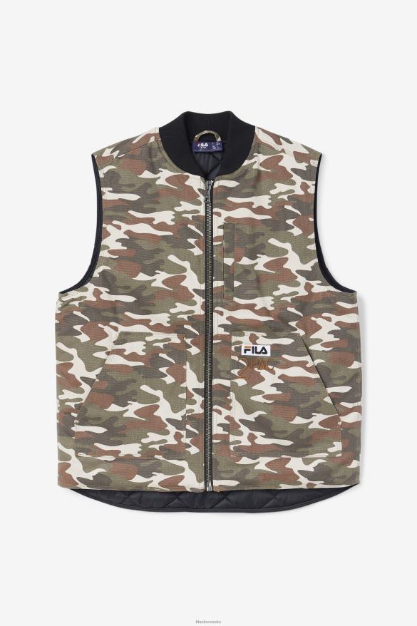 camo potlač/čierna FILA fila camo print/čierna 2pac vesta 68Z20778