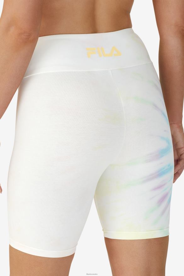 dvojitá krémová farba na kravatu FILA taima tie dye bike short fila double cream tie dye 68Z201676