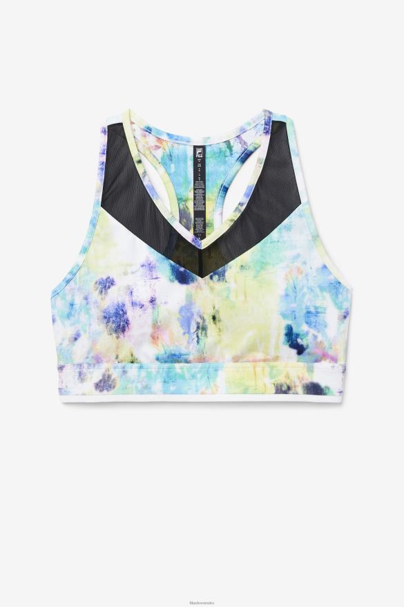 farba na kravatu/čierna/biela FILA Fila tie dye/black/white uplift racerback top podprsenka 68Z201804