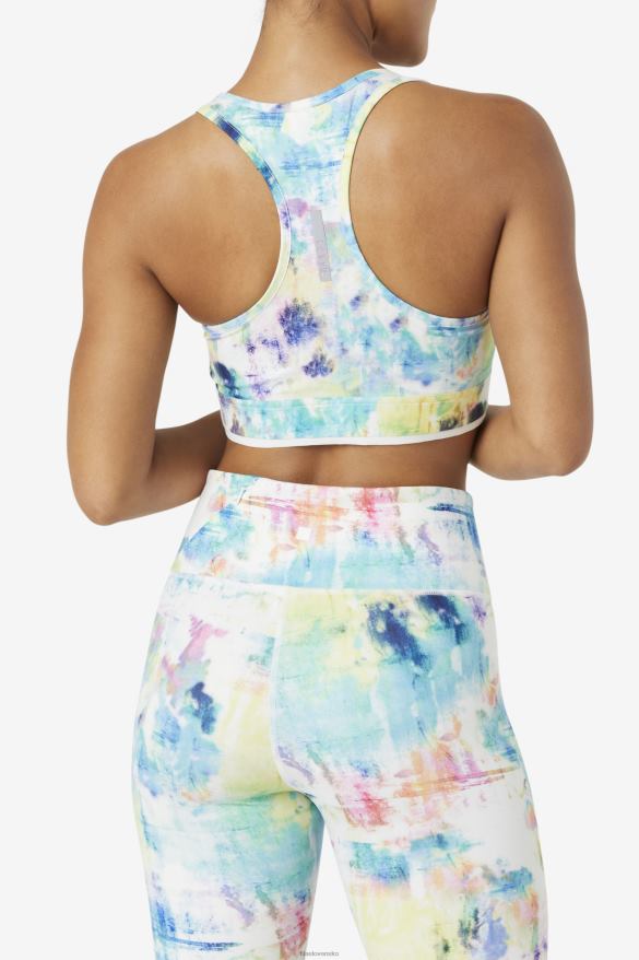 farba na kravatu/čierna/biela FILA Fila tie dye/black/white uplift racerback top podprsenka 68Z201804