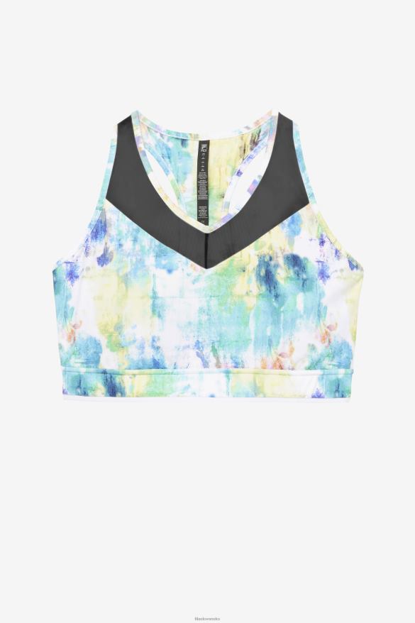 farba na kravatu/čierna/biela FILA tie dye/black/white uplift racerback podprsenka top fila 68Z201848