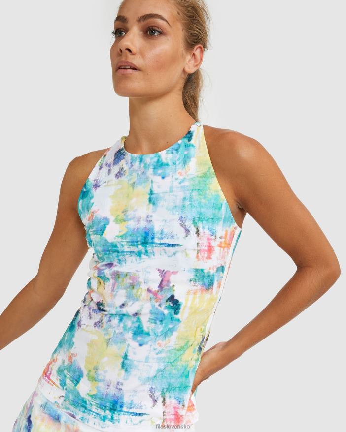 farbivo na kravatu FILA fila tie dye fila racerback tank 68Z202926