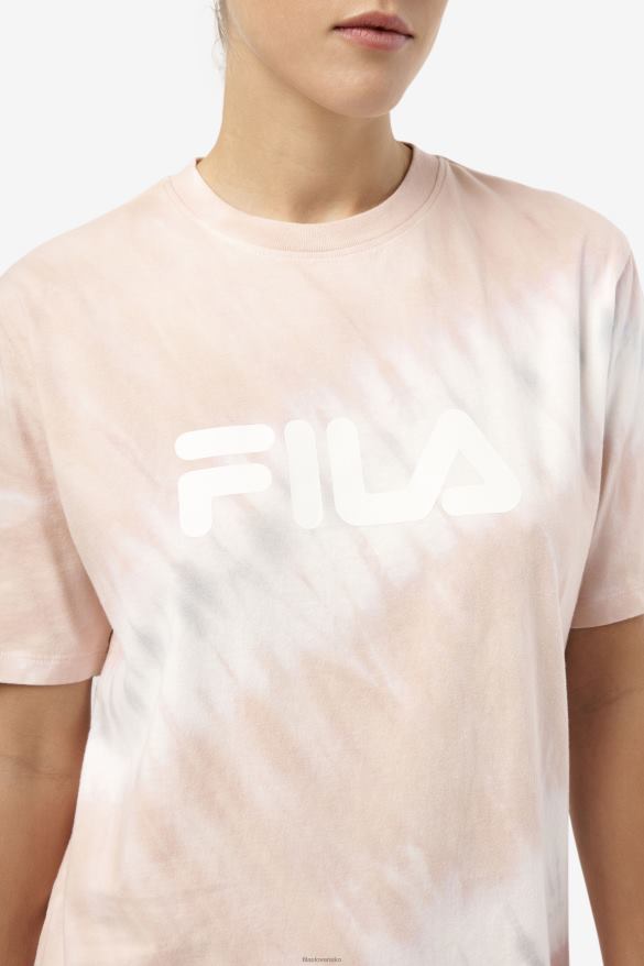 gardénia/biely/belgický blok FILA gardenia/white/belgian block alivia tie dye tee fila 68Z201404