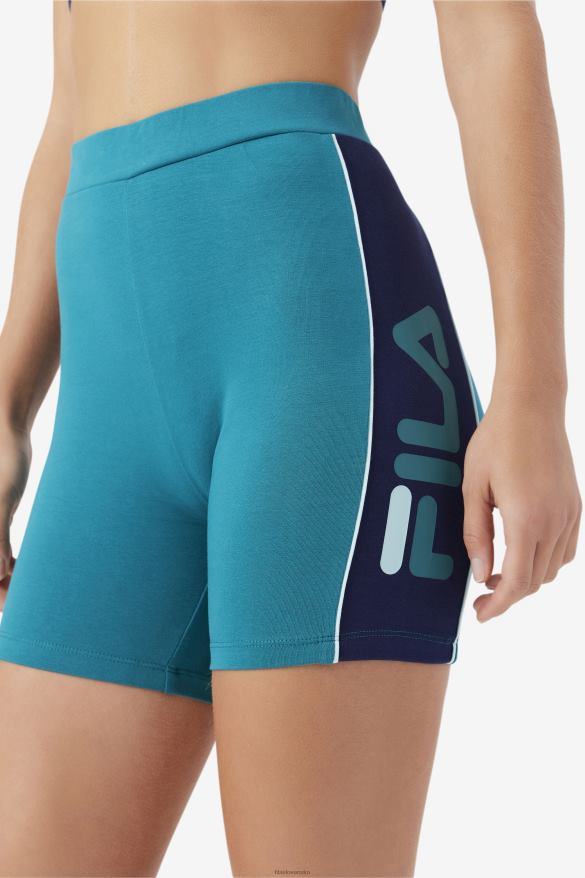 hlboké jazero/námorníctvo/ľadové aqua FILA fila deep lake/navy/iced aqua davina bike short 68Z201696