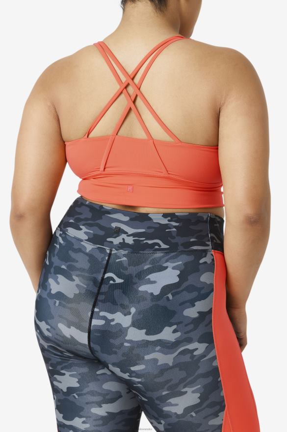 horúci koral FILA hot coral uplift cross back podprsenka top fila 68Z201830