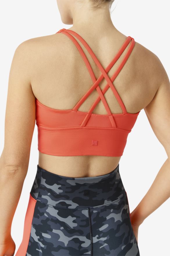 horúci koral FILA uplift cross back bra top fila hot coral 68Z201790