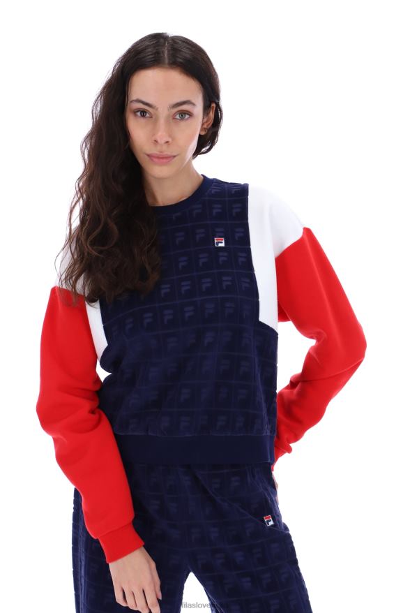 FILA lucy velur crew mikina fila 68Z203428