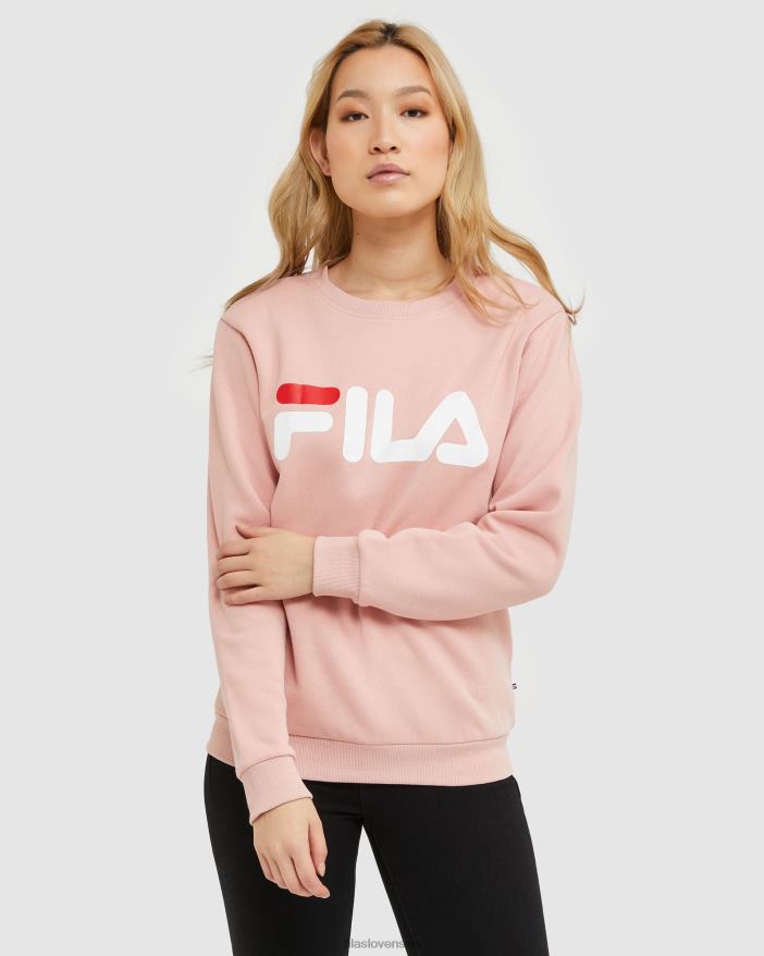 jemná ruža FILA klasická unisex crew jemná ružová fila 68Z202477