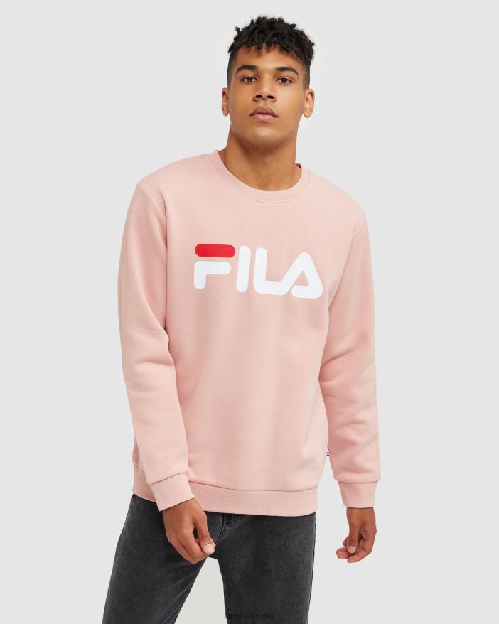 jemná ruža FILA klasická unisex crew jemná ružová fila 68Z202477