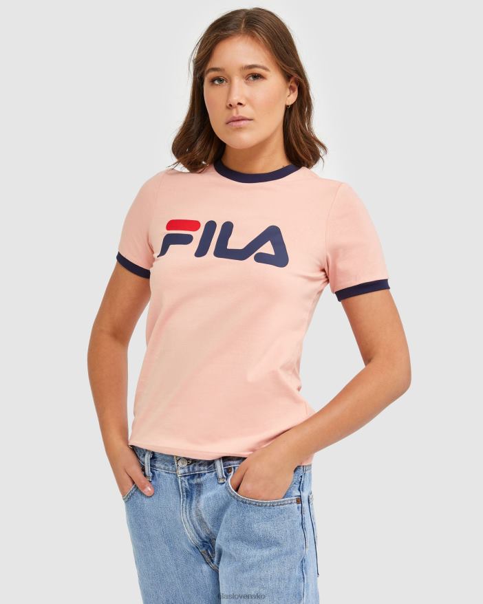 jemná ruža FILA klasické dámske ringer tee fila mellow rose 68Z202894