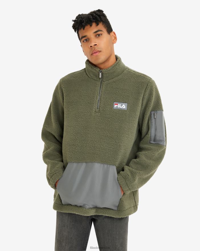 kaki FILA pánska cole teddy qtr zip khaki fila 68Z202627