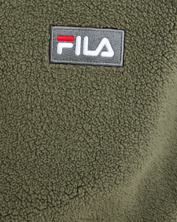 kaki FILA pánska cole teddy qtr zip khaki fila 68Z202627