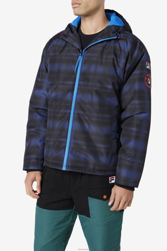 kontrola modrého tieňa FILA modrý tieň check fila beta puffer bunda 68Z20891