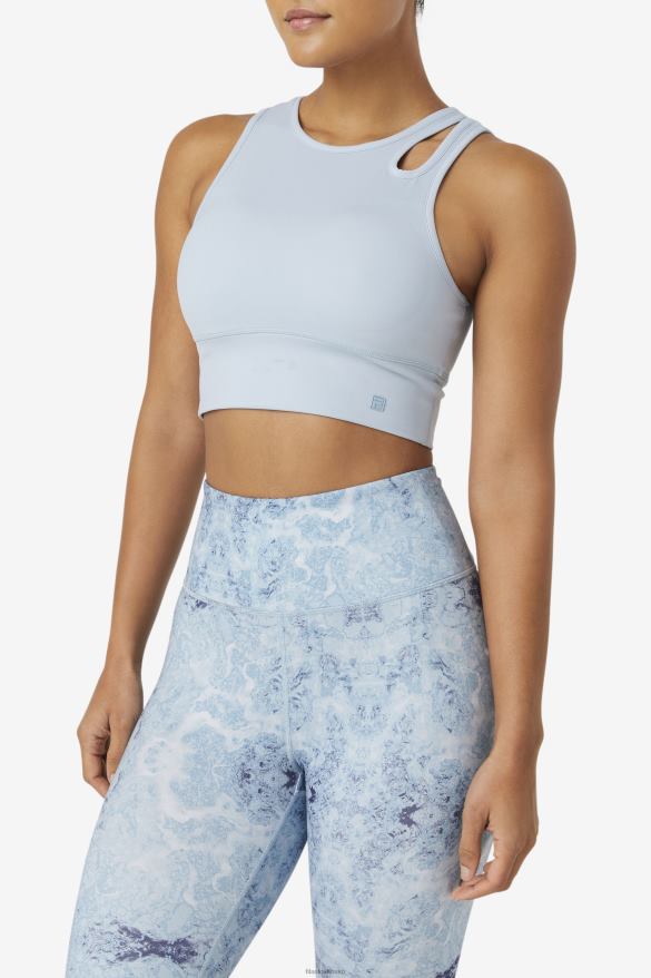 modrá hmla FILA modrá hmla pozdvihnutie plátok crop bra top fila 68Z201824