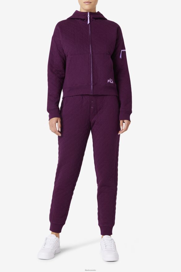 nakladaná repa/okvetný lístok krokusu FILA finley high rise prešívaný jogger nakladaná repa/crocus petal fila 68Z201649