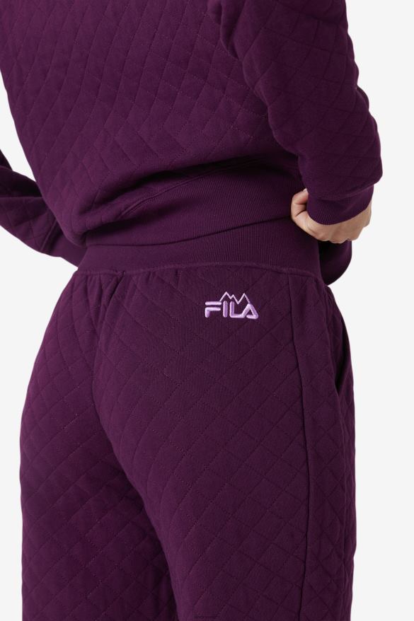 nakladaná repa/okvetný lístok krokusu FILA finley high rise prešívaný jogger nakladaná repa/crocus petal fila 68Z201649