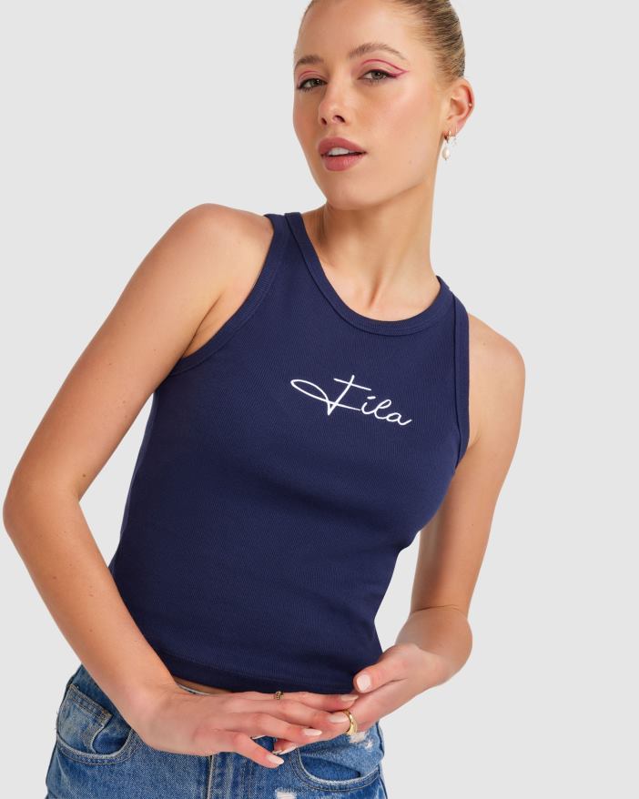 nové námorníctvo FILA dámske cinzia rib tank new navy fila 68Z202831