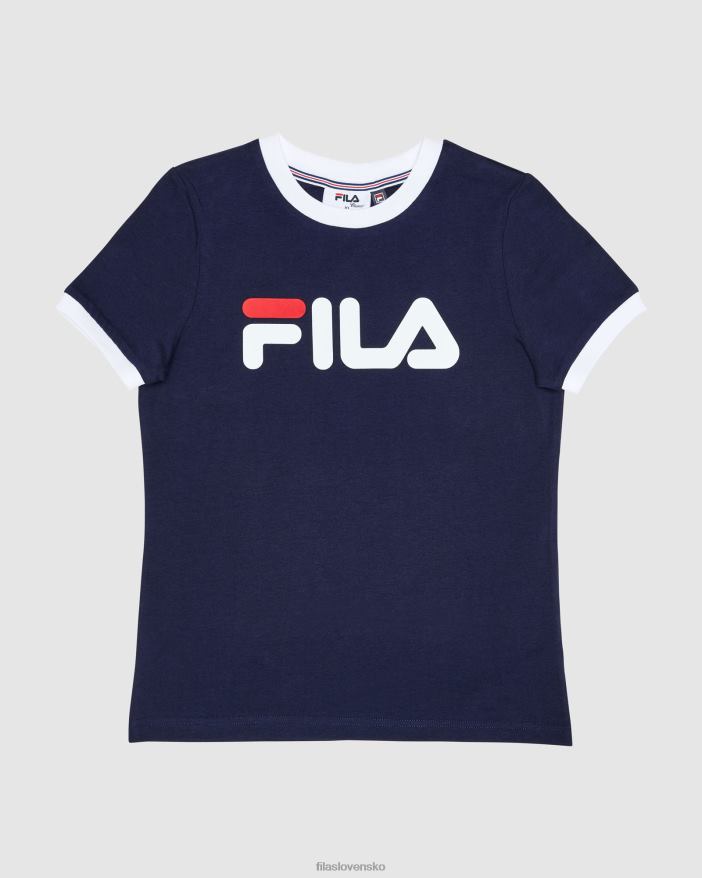 nové námorníctvo FILA klasické dievčenské ringer tričko fila new navy 68Z203134