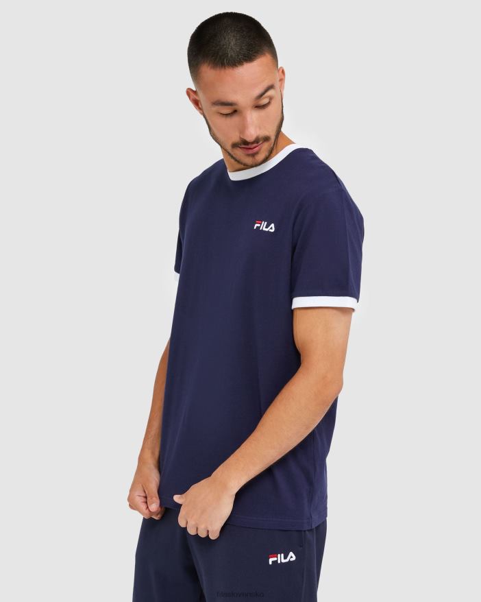 nové námorníctvo FILA klasické pánske ringer tričko new navy fila 68Z202483