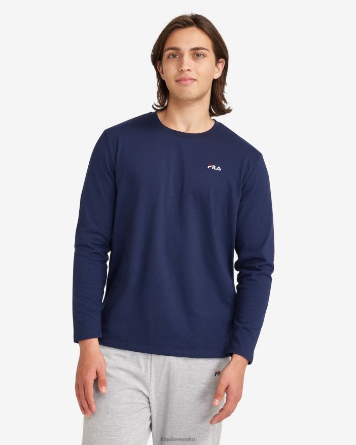 nové námorníctvo FILA nové tričko navy fila pánske basic l/s 68Z202547