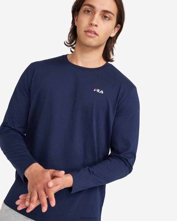 nové námorníctvo FILA nové tričko navy fila pánske basic l/s 68Z202547