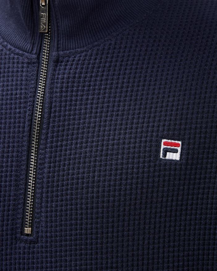 nové námorníctvo FILA pánsky odznak 20 qtr zips new navy fila 68Z202633