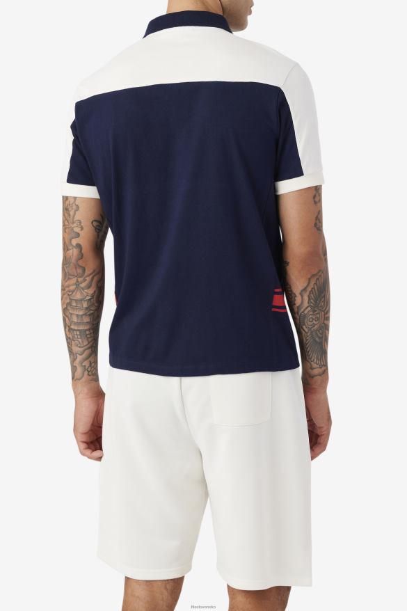 námornícka/gardénia/červená FILA fila mivvi polo navy/gardenia/red 68Z20415