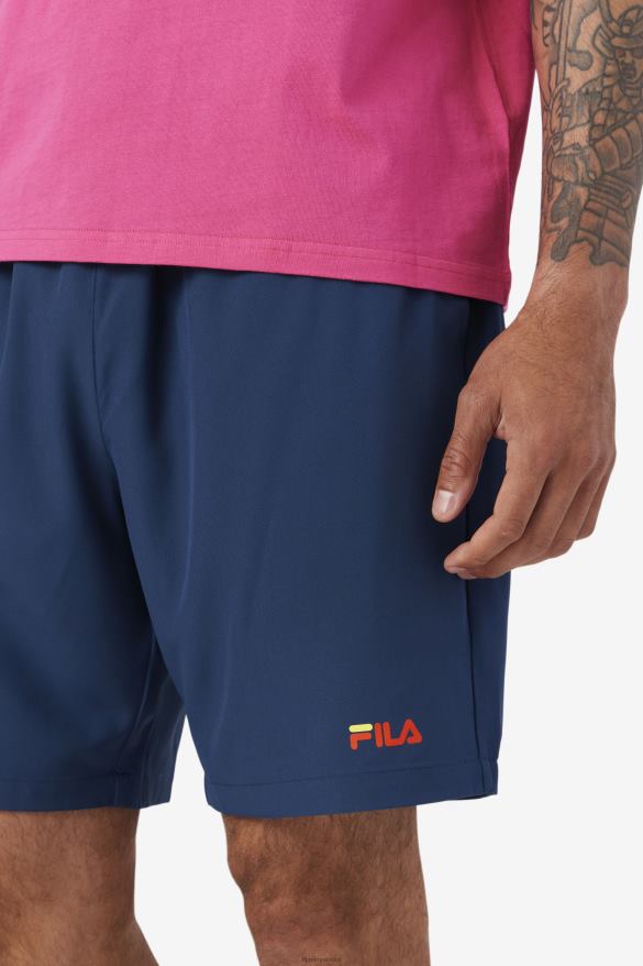 námornícka/žltá/čerešňová paradajka FILA ravini short navy/yellow/cherry paradajka fila 68Z20611