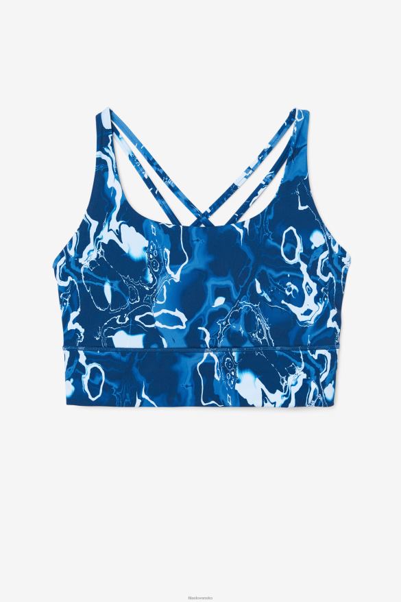 námornícky mramor FILA fila uplift cross back podprsenka top navy marble 68Z201831