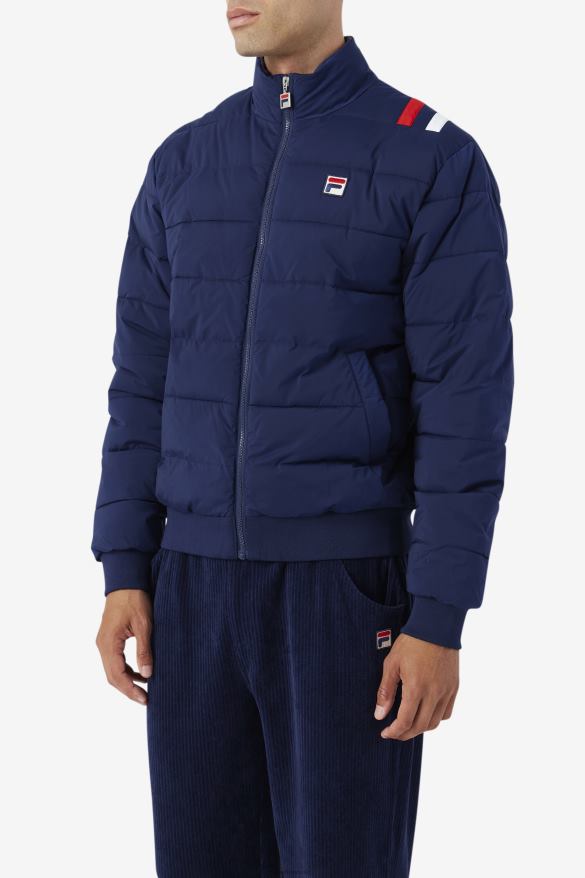 námorníctvo FILA fila navy brody puffer bunda 68Z20766